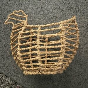 Woven Natural Straw Chicken Basket from Target
